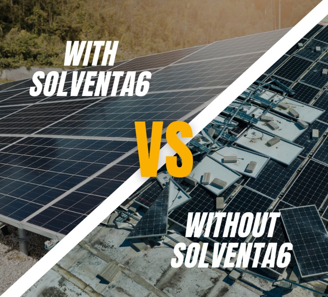 When the wind blows hard, Solventa6 installations remain firm